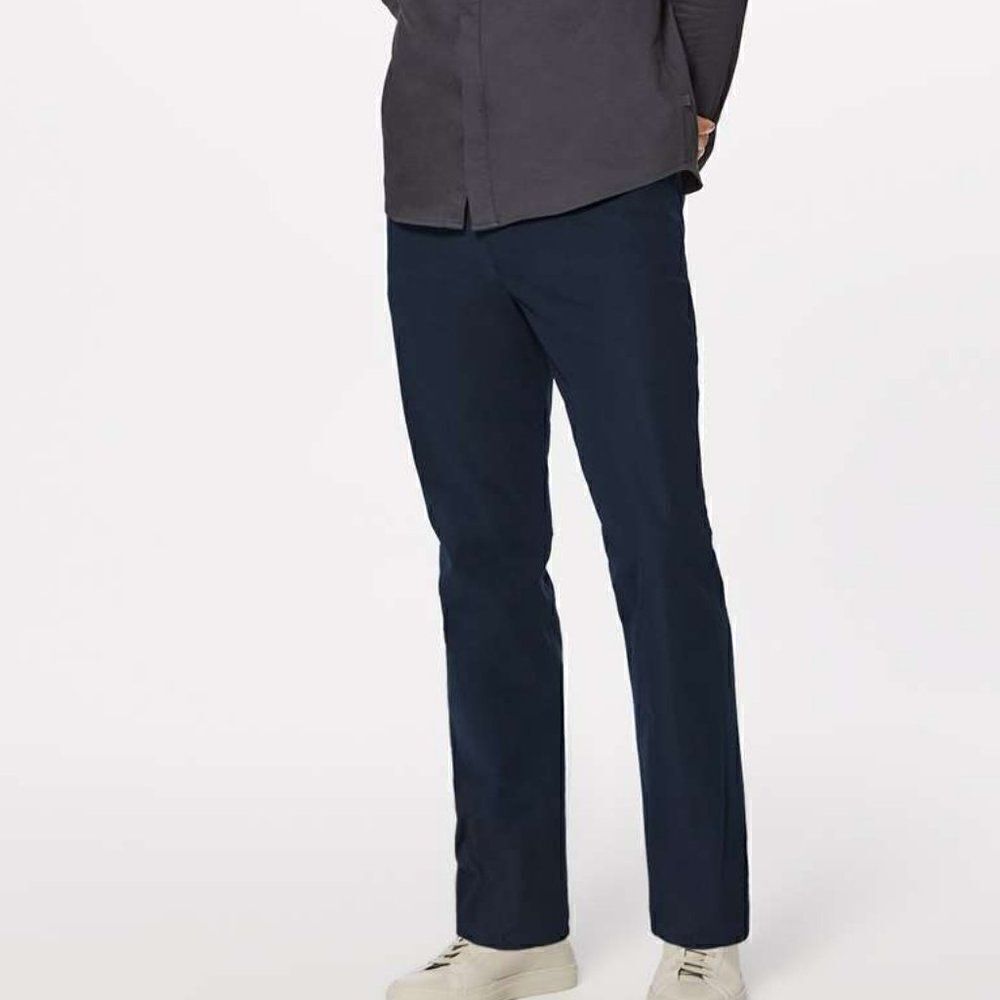 Lululemon ABC Pant Classic *34" Classic Navy Warpstreme 28 X 34